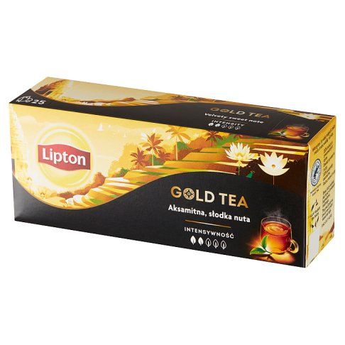 Herbata czarna ekspresowa gold Lipton 25x1,5g widok 4