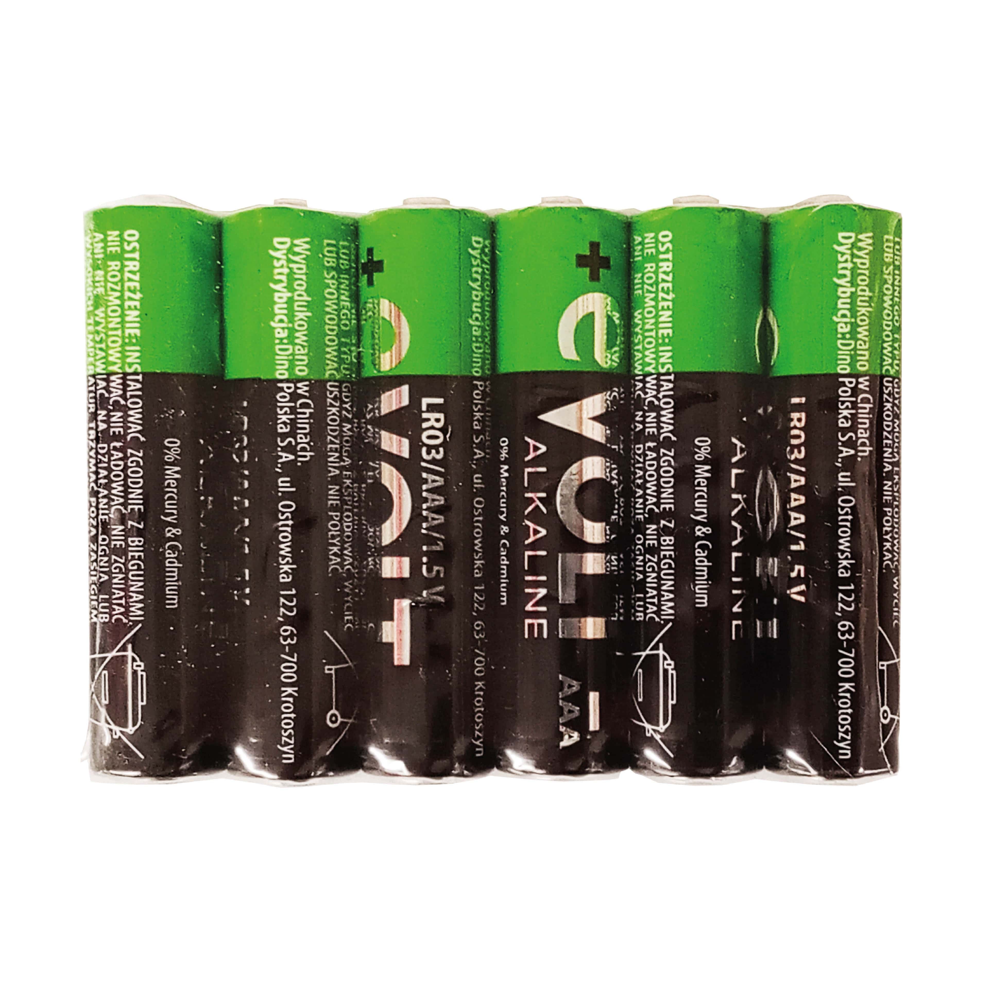 Baterie alkaliczne AAA Lr03 E-Volt 6szt widok 1