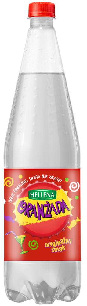 Napój gaz. oranżada biała 20% soku Hellena 1,25l widok 1