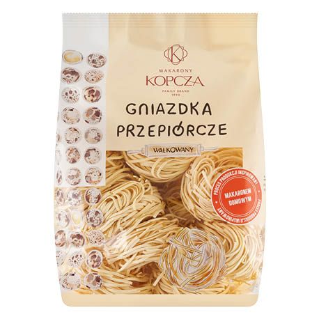 Makaron gniazdka przepiórcze Kopcza 400g widok 1