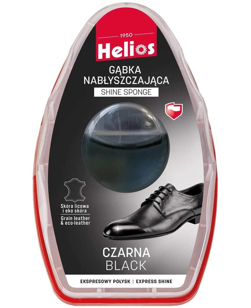 Gąbka nabł. do obuwia z płynem czarna Helios 6ml widok 1
