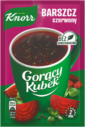 Zupa Gorący Kubek barszcz czerwony Knorr 14g widok 1