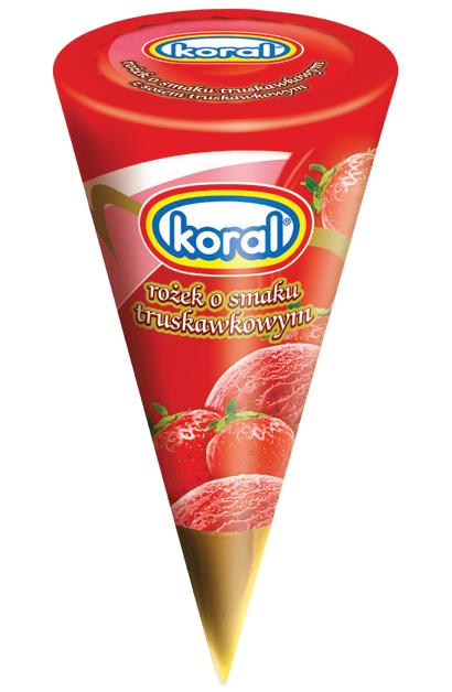 Lody rożek Koral 110ml mix widok główny
