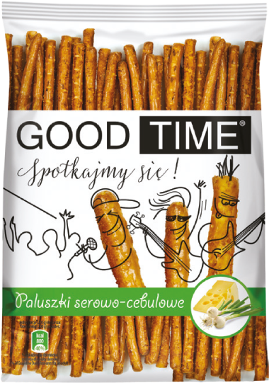 Paluszki serowo cebulowe Good Time 200g widok główny