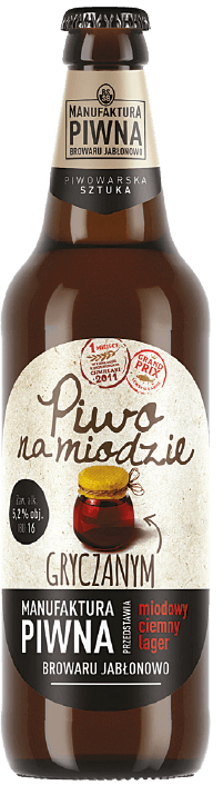 Piwo na miodzie gryczanym 0,5l 5,2% but. bzzw. widok główny