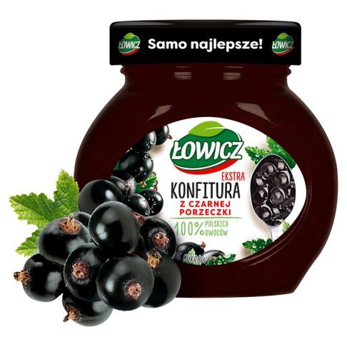 Konfitura z czarnej porzeczki Łowicz 240g widok 3