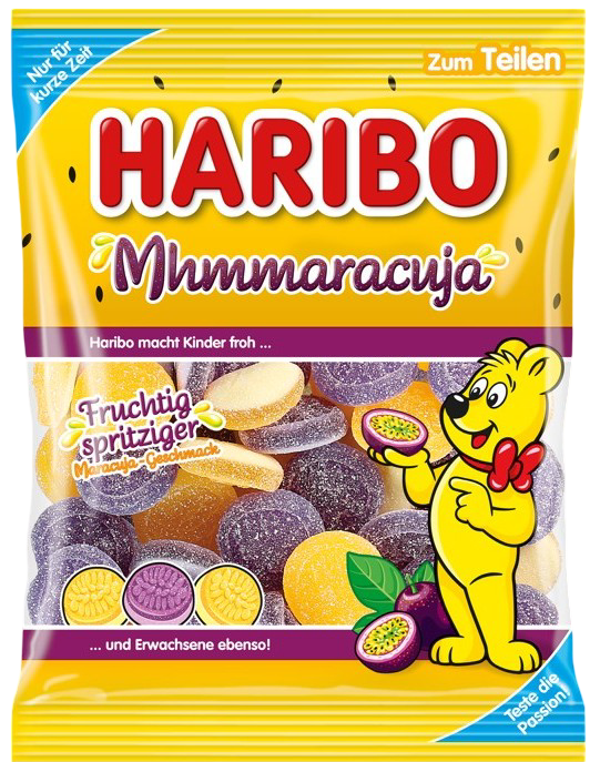 Żelki mhmmaracuja Haribo 160g widok 1