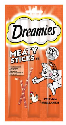 Przysmak dla kota kurczak Dreamies Sticks 6x5g widok 1