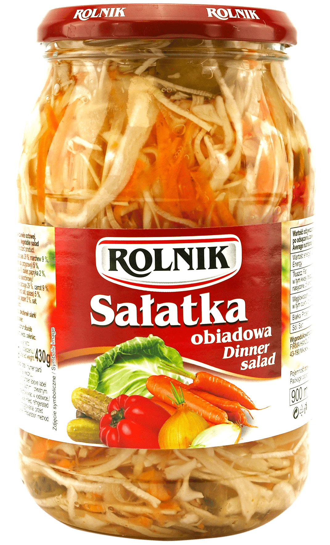 Sałatka obiadowa Rolnik 880/430g widok 1