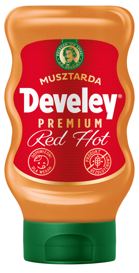 Musztarda red hot Develey 344g widok 1