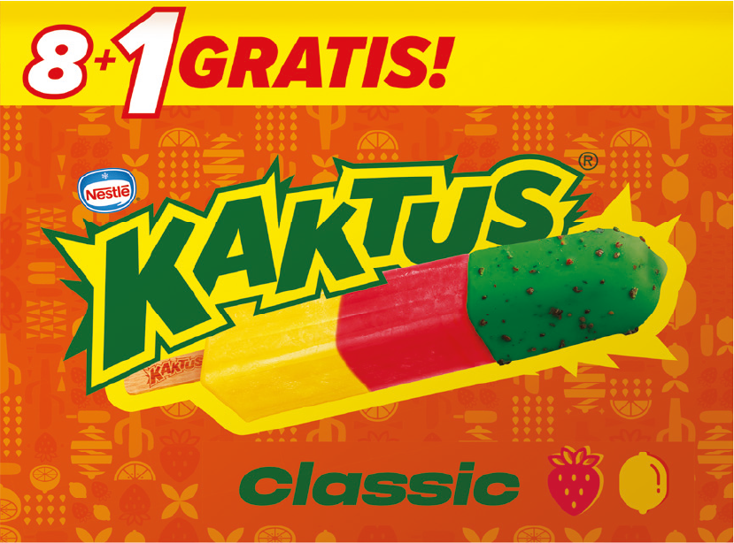 Lody multipack Kaktus sweet&sour 8+1 gratis x45ml widok 1