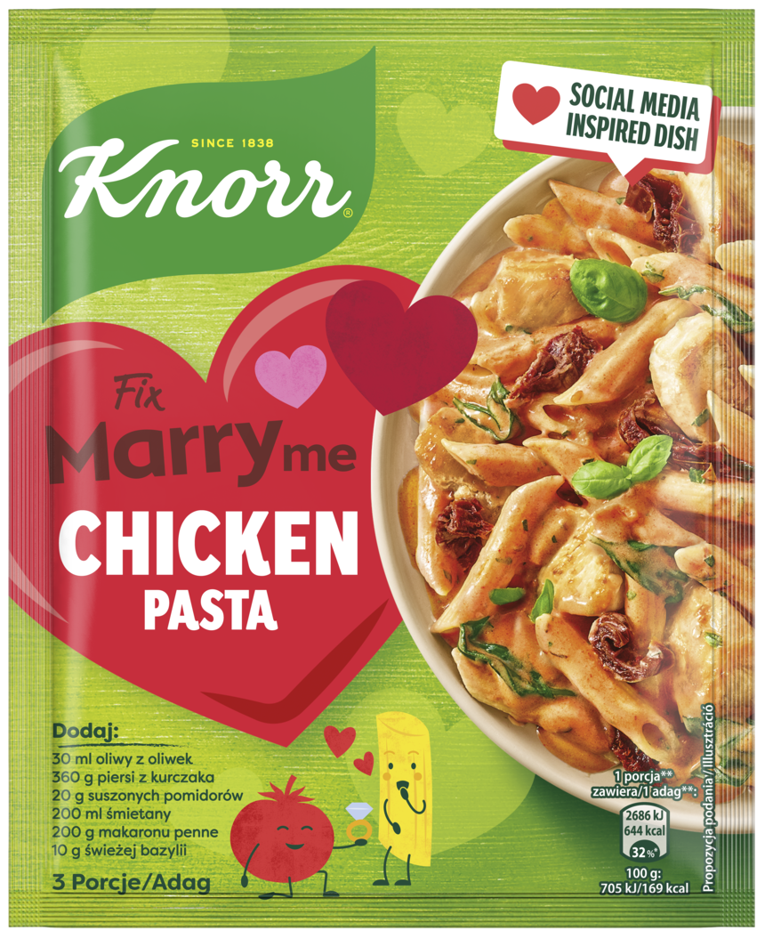 Fix marry me chicken pasta Knorr 48g widok 1