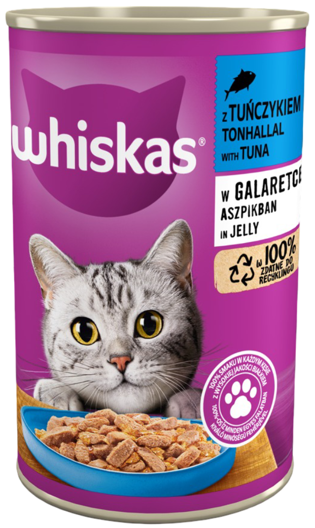 Karma dla kota mokra Whiskas 400g mix widok 1
