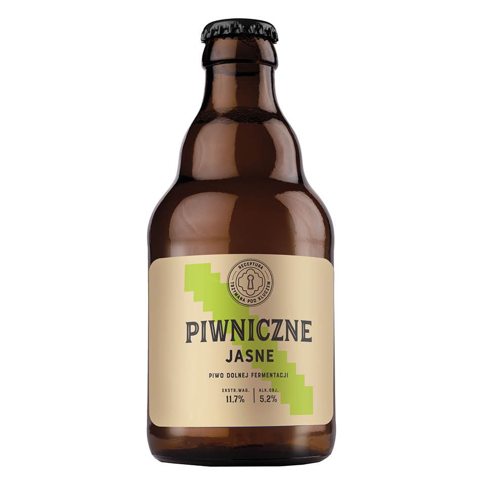 Piwo Piwniczne jasne 330ml 5,2% but. bzzw. widok 1