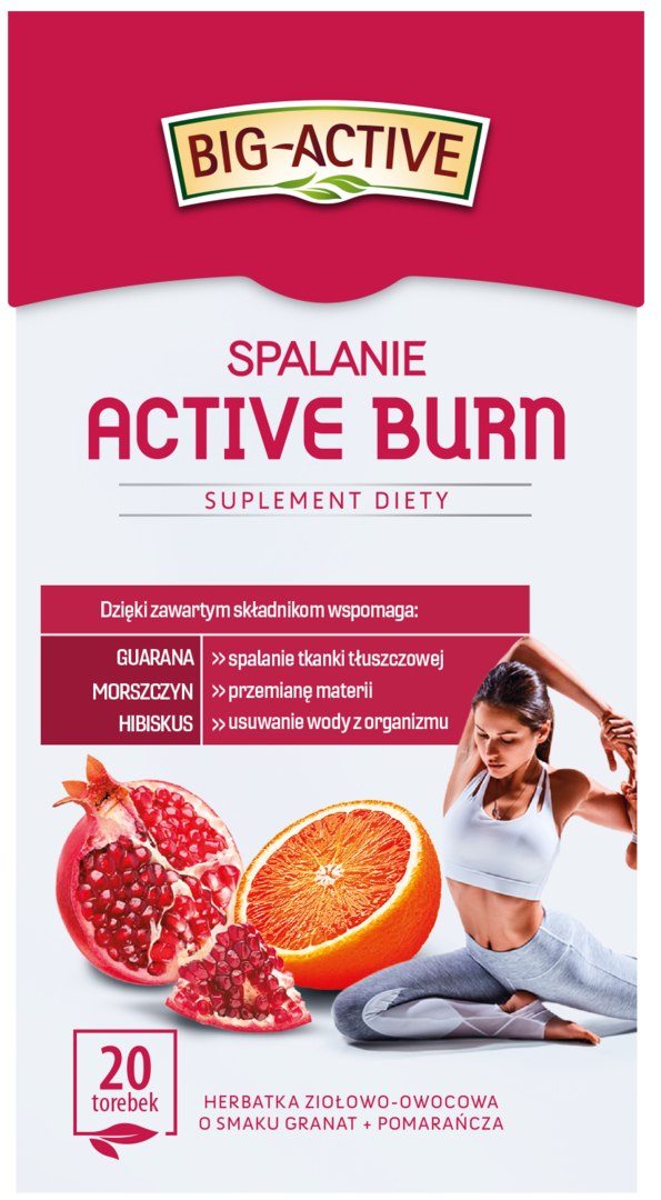 Herbata ziołowo owoc. Active Burn Big Active 20x2g widok 1