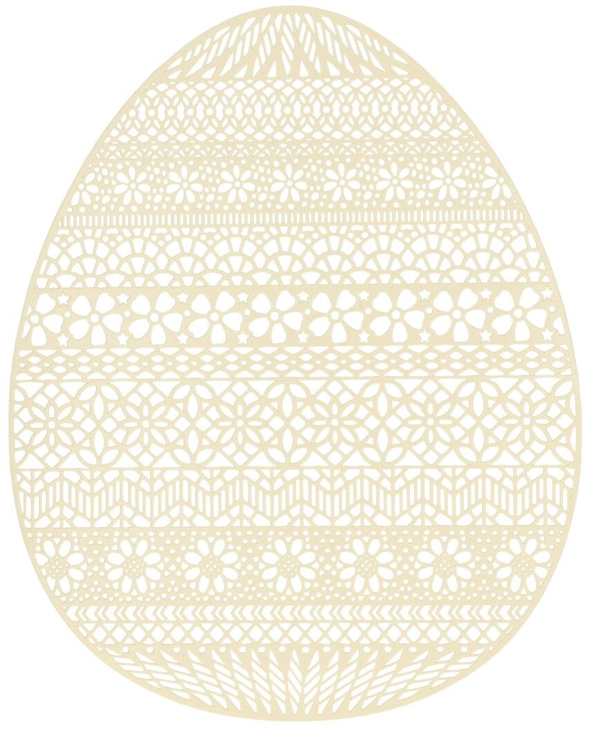 Mata na stół w kształcie jajka 32x40cm mix WN26 widok 1