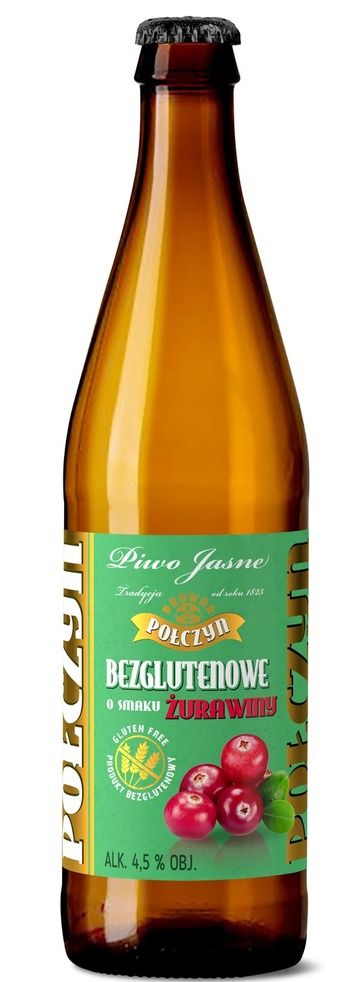 Piwo Połczyn bezgluten. żuraw 0,5l 4,5% but. bzzw. widok 1