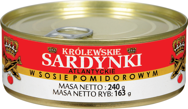 Sardynki królewskie w s. pomid. Petropat 240g widok główny