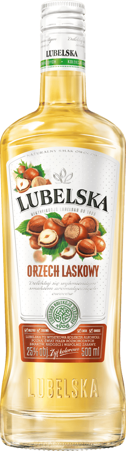 Likier Lubelska orzech laskowy 0,5l 25% widok 1