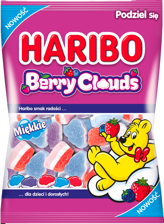 Żelki berry clouds Haribo 150g widok 1