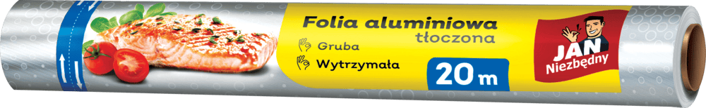 Folia aluminiowa z tłoczeniem Jan Niezbędny 20m widok 1