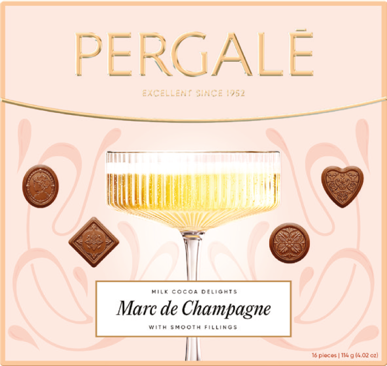 Bombonierka Marc De Champagne Pergale 114g widok główny
