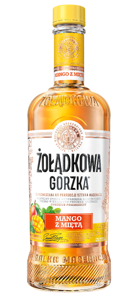 Likier Żołądkowa Gorzka mango z miętą 0,5l 25% widok 1