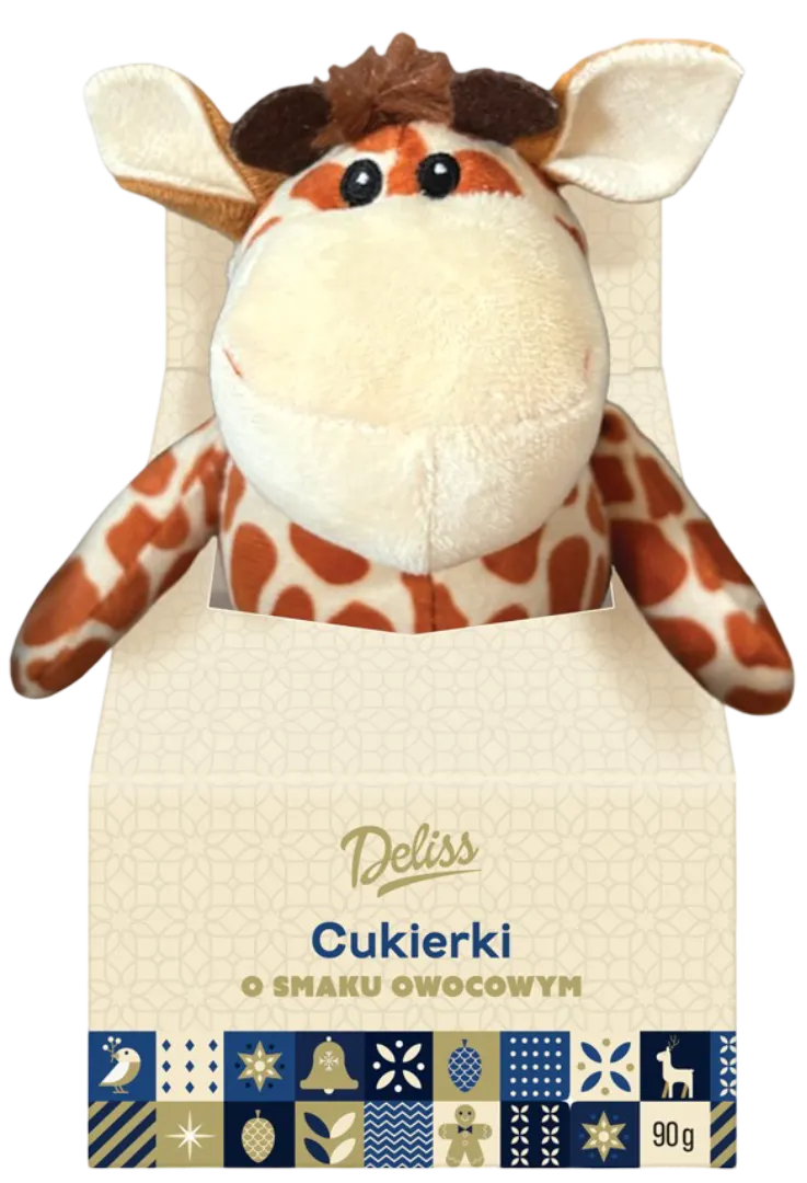 Cukierki owocowe z maskotką Deliss 90g mix BN25 widok 1