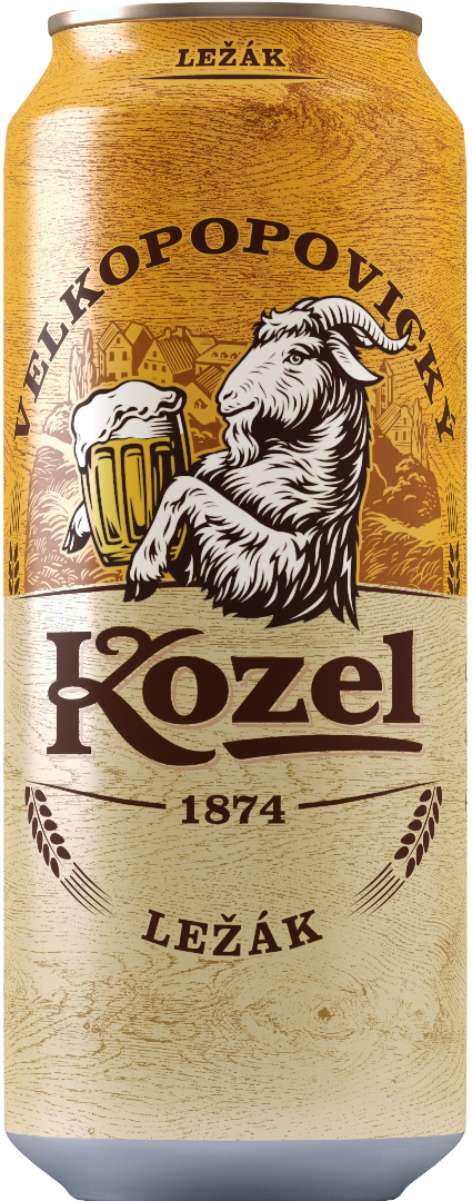 Piwo Kozel leżak 0,5l 4,6% puszka widok 1