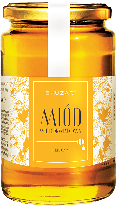 Miód wielokwiatowy Huzar 1kg widok 1