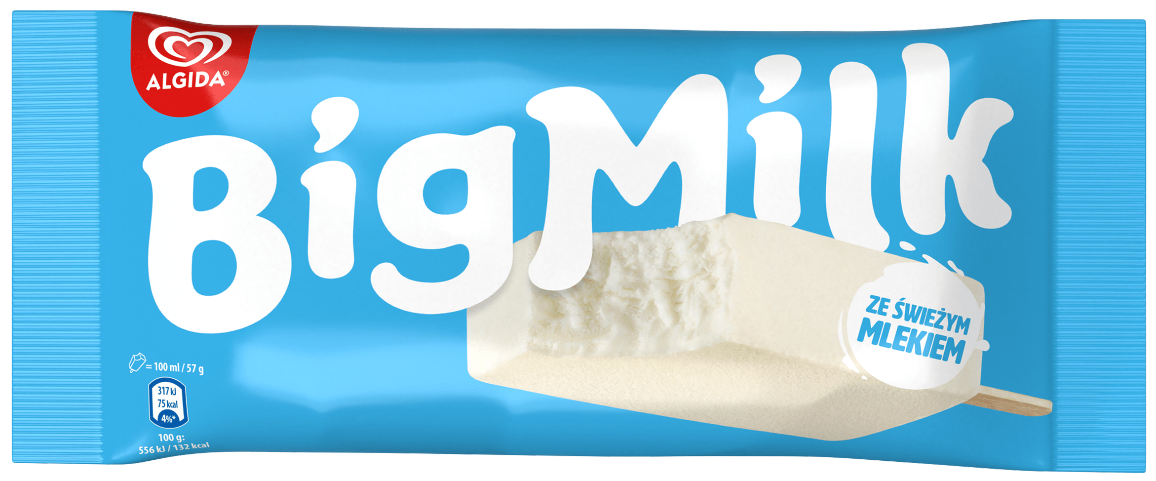 Lody na patyku Big Milk 100ml widok główny