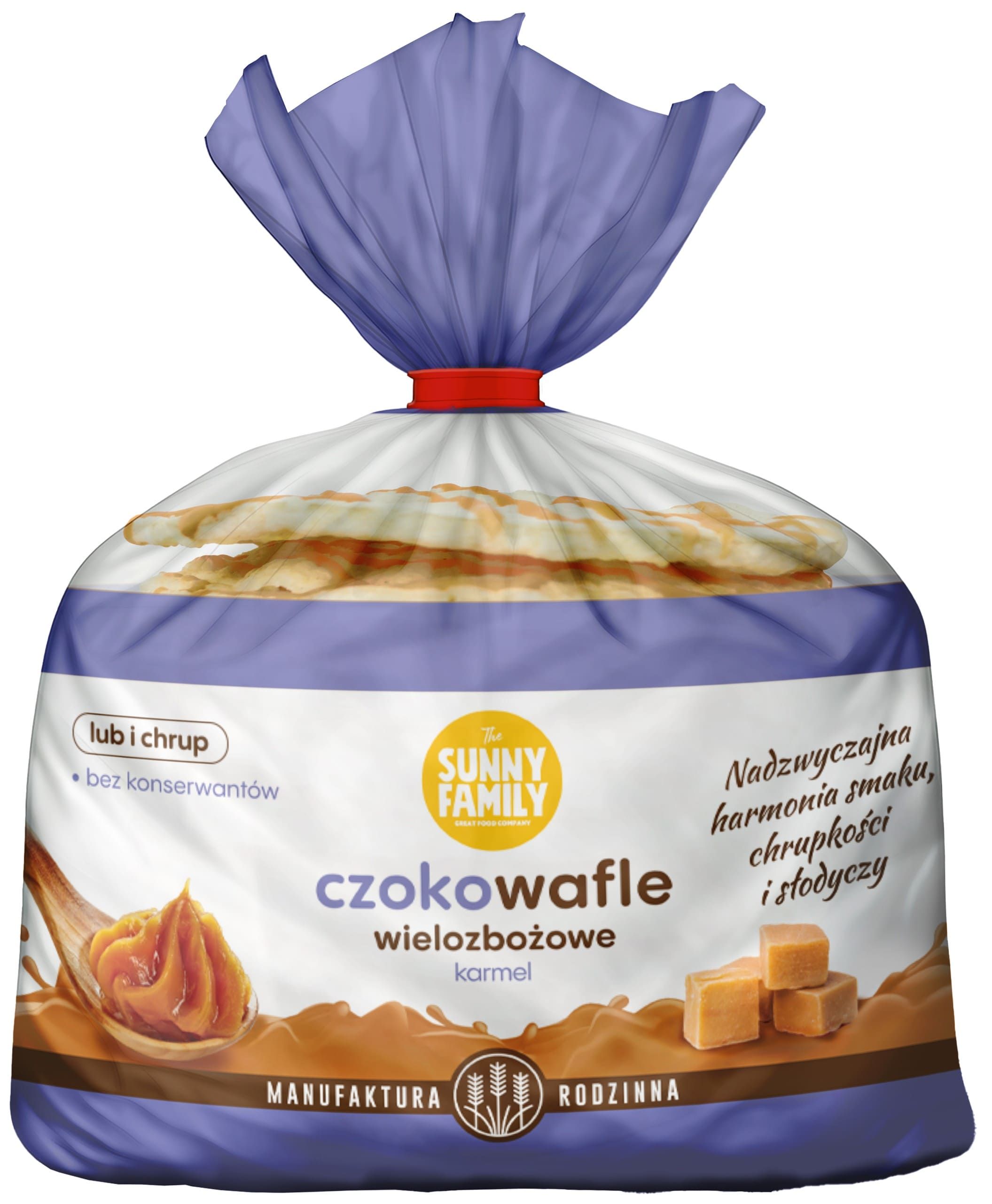 Czokowafle z polewą karmelową Planet Food 140g widok 1