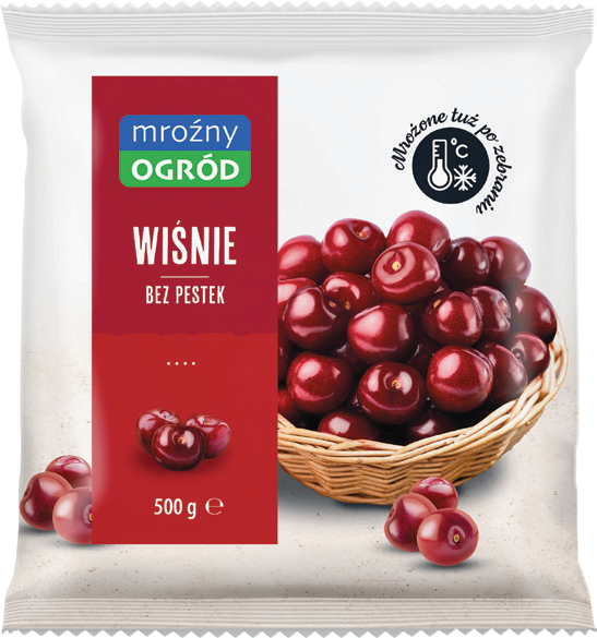 Wiśnie bez pestek Mroźny Ogród 500g widok główny
