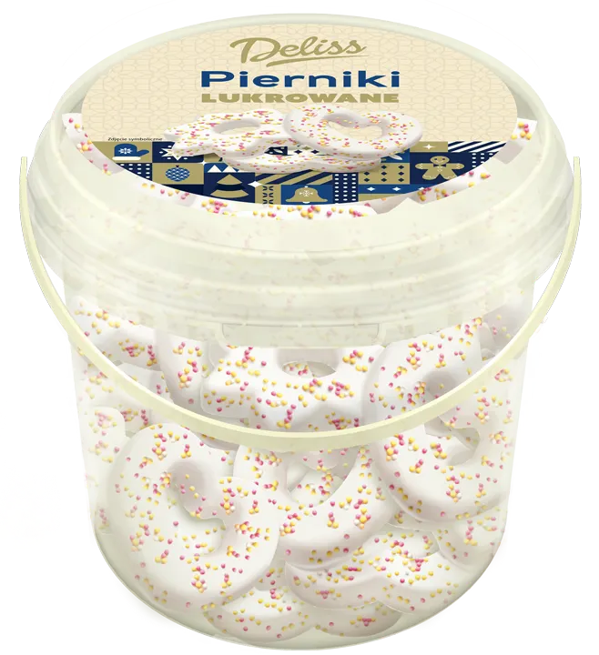 Pierniki lukrowane w wiaderku Deliss 1kg widok 1