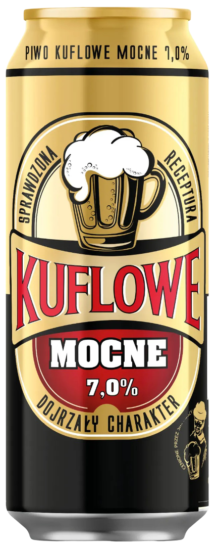 Piwo Kuflowe mocne 0,5l 7% puszka widok główny