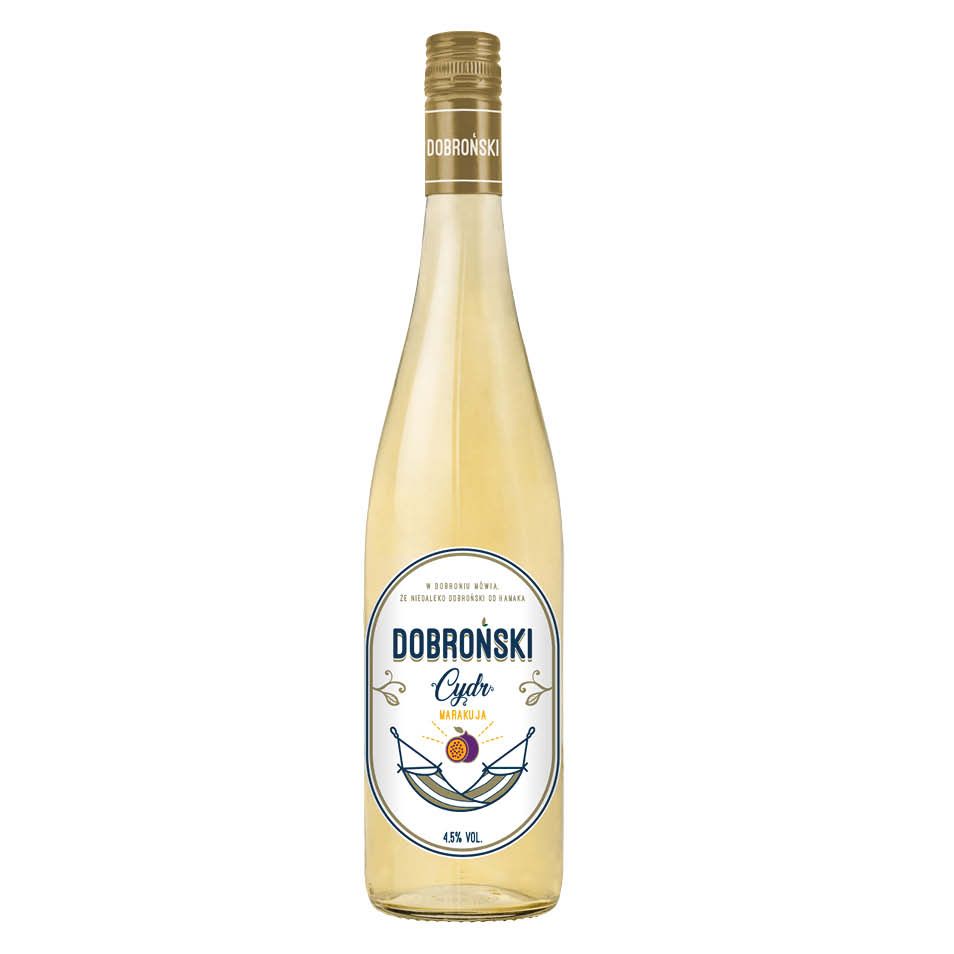 Cydr Dobroński marakuja 0,75l 4,5% widok 1