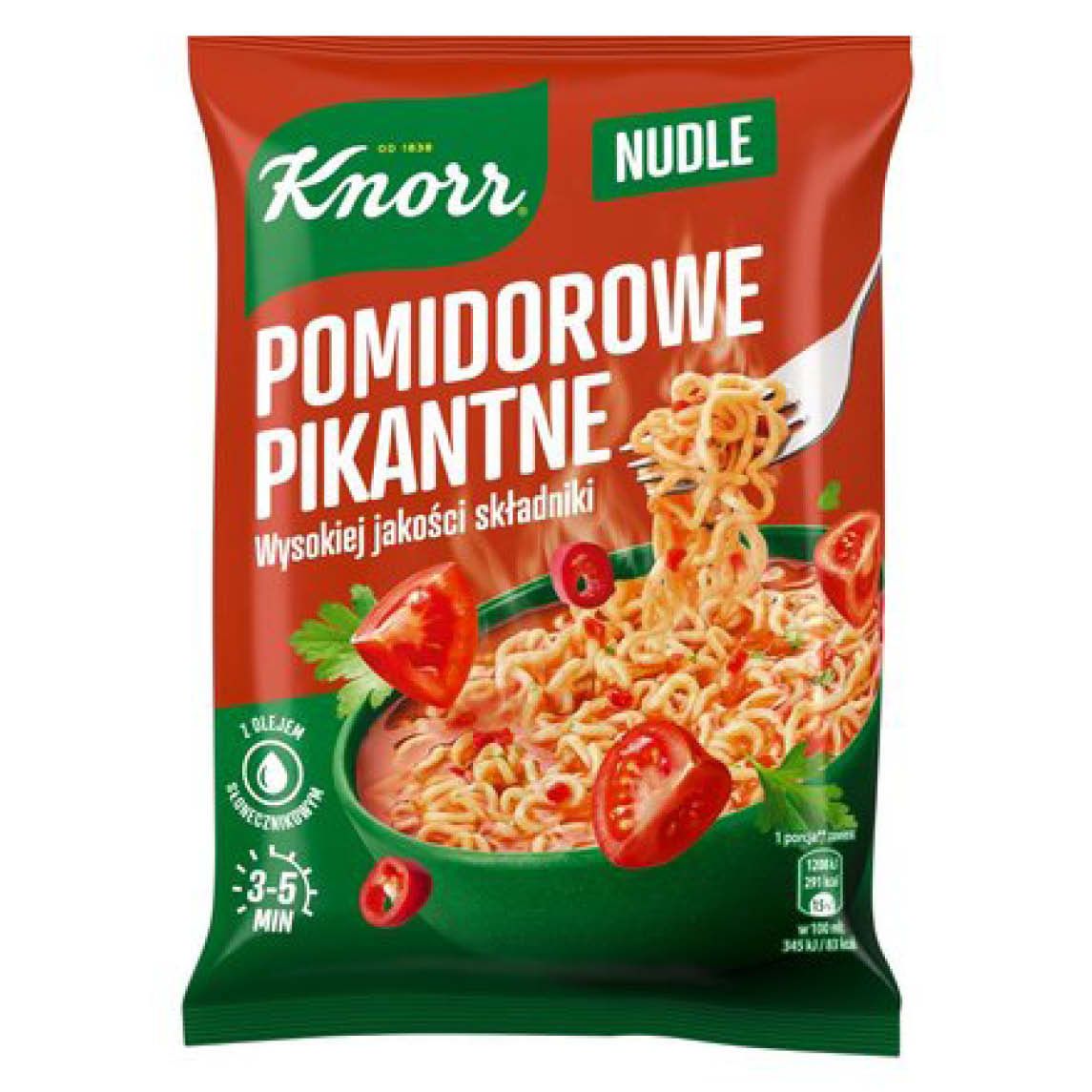 Zupa nudle pomidorowe pikantne Knorr 63g widok 1