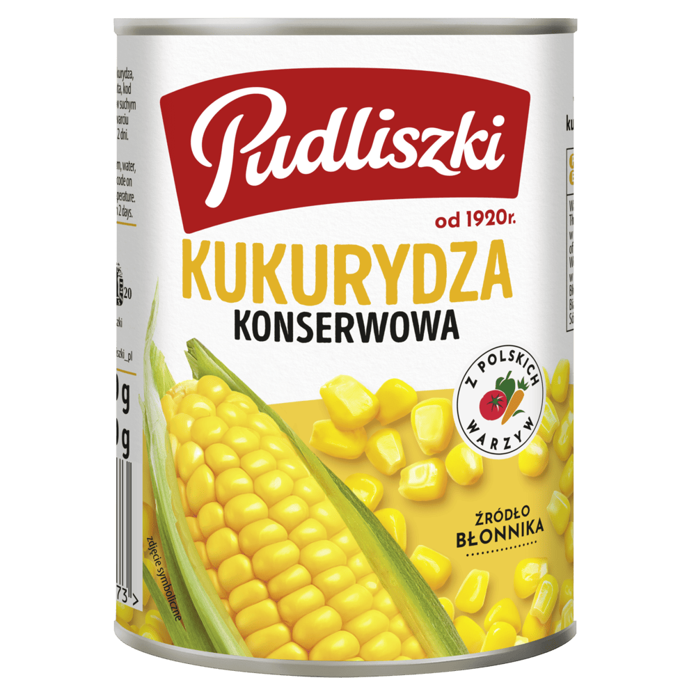 Kukurydza konserwowa Pudliszki 400/220g widok główny