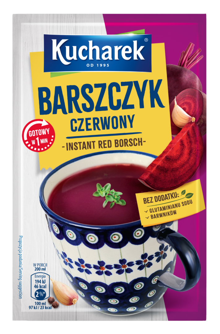 Zupa kubek barszczyk czerwony Kucharek 14g widok 1