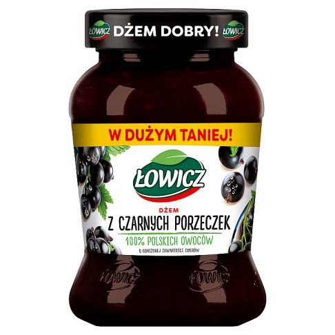 Dżem czarna porzeczka Łowicz 450g widok 1
