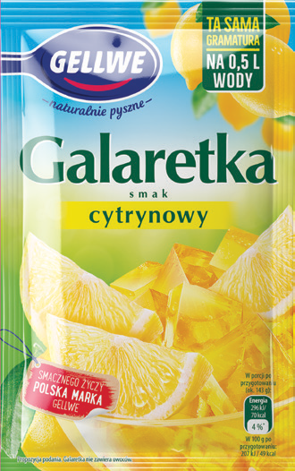 Galaretka cytrynowa Gellwe 72g widok 1