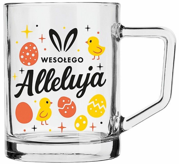 Kubek szklany z nadrukiem 270ml WN26 widok 1