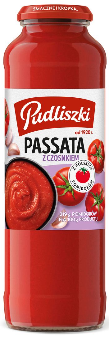 Passata z czosnkiem Pudliszki 700g widok 1