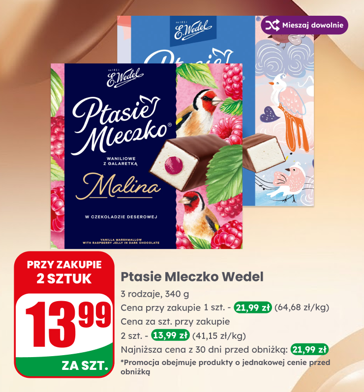 Banner na dzień chłopaka, wawel czekolada ptasie mleczko toffifee merci