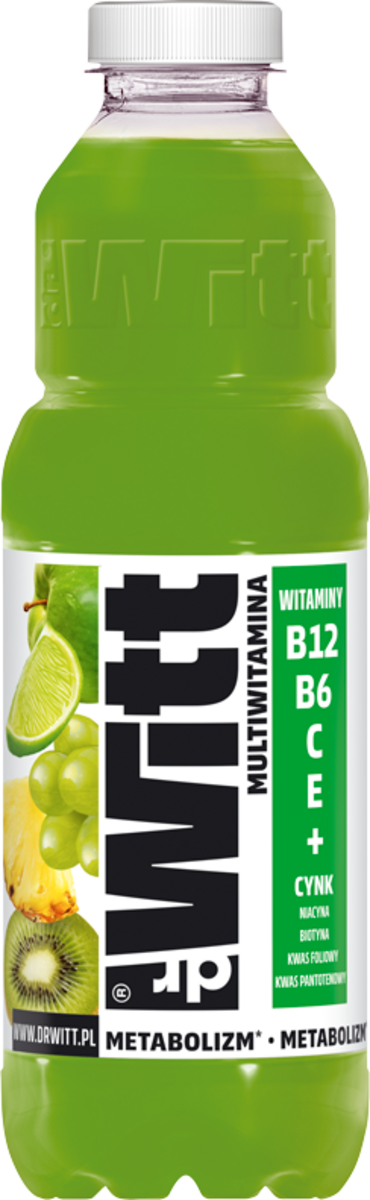 Napój niegaz. multiwitamina zielona Dr Witt 1l widok 1