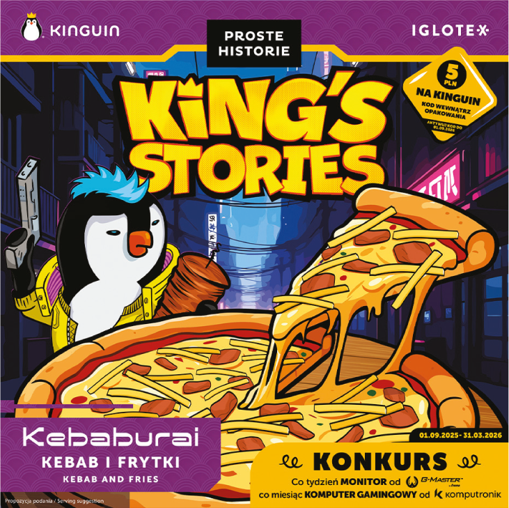 Pizza kebab i frytki Kebaburai King's Stories 410g widok główny 