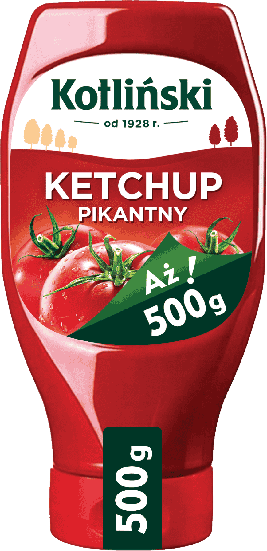 Ketchup pikantny Kotliński 500g widok 1