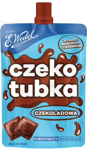 Krem czekoladowy Czekotubka Wedel 50g widok główny