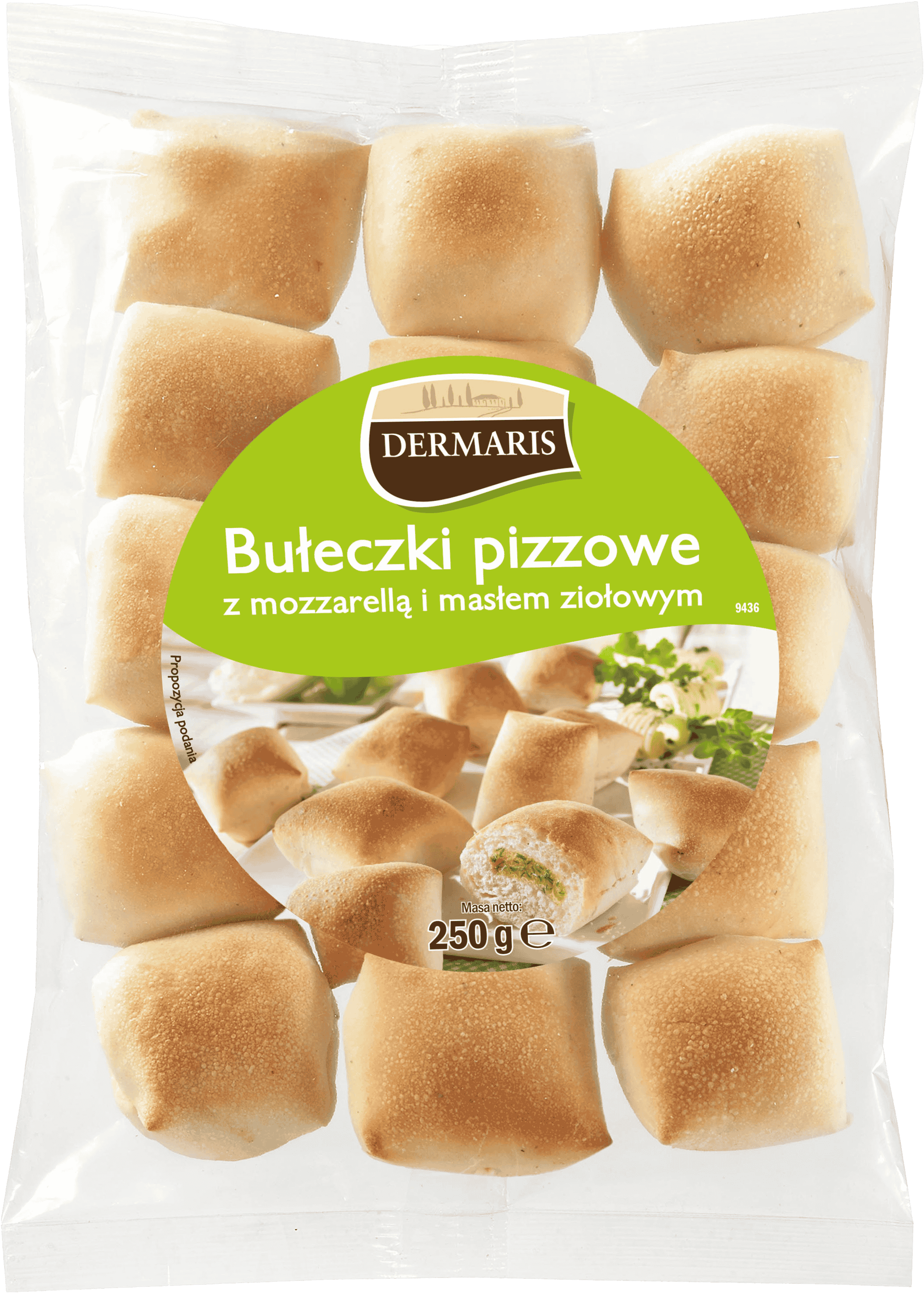 Bułeczki pizzowe mozzar. masło zioł. Henglein 250g widok 1