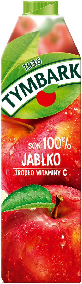 Sok jabłkowy Tymbark 1l widok główny 